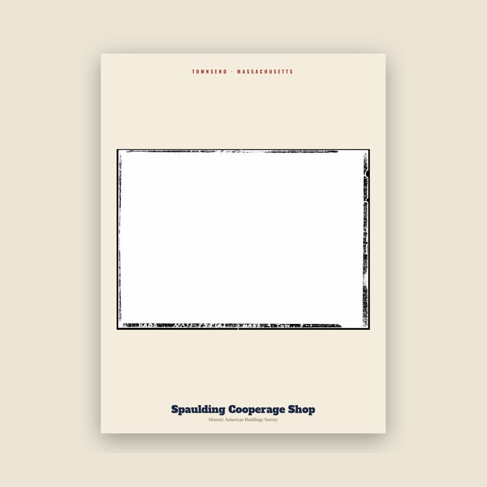 Townsend Spaulding Cooperage Shop Archive Print