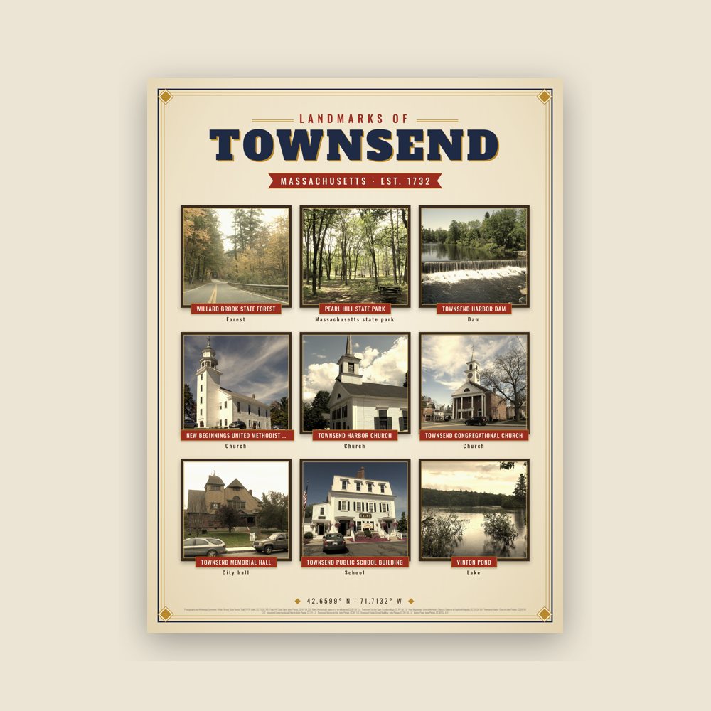 Townsend Landmarks Photo Poster