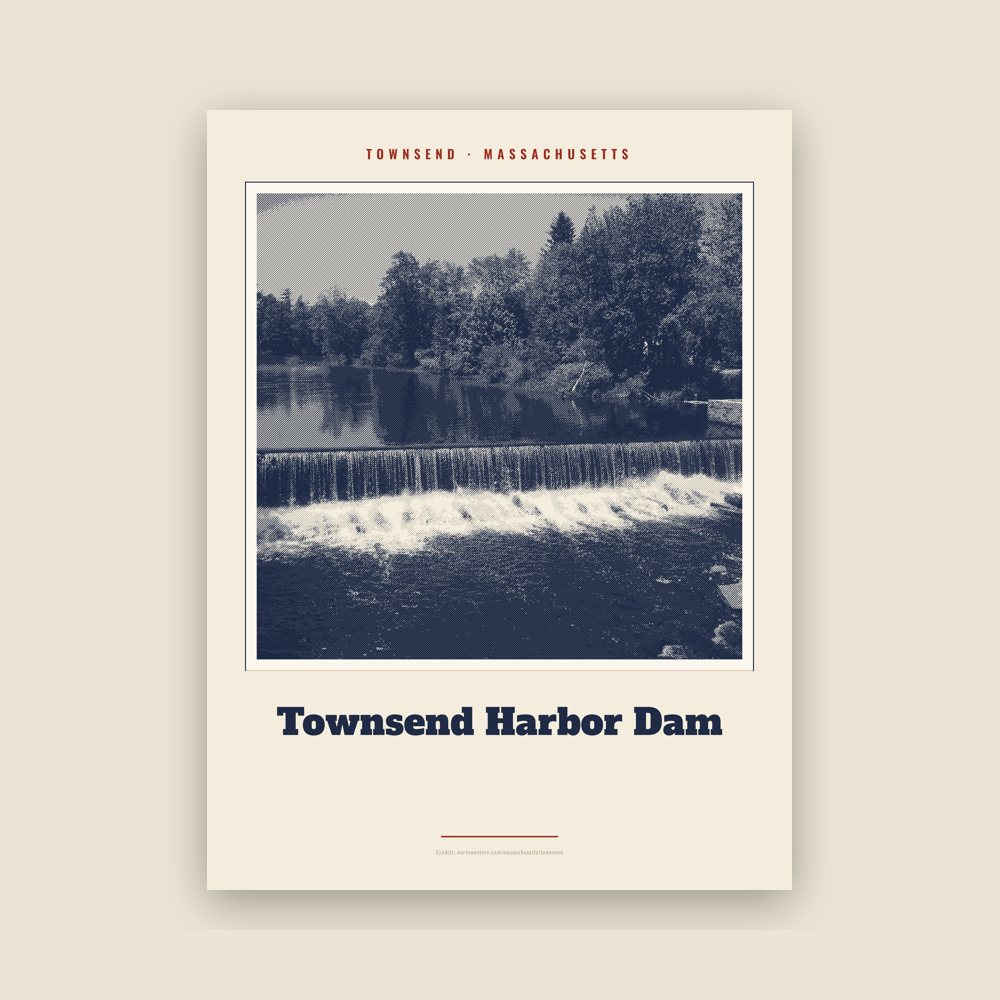 Townsend Townsend Harbor Dam Landmark Print