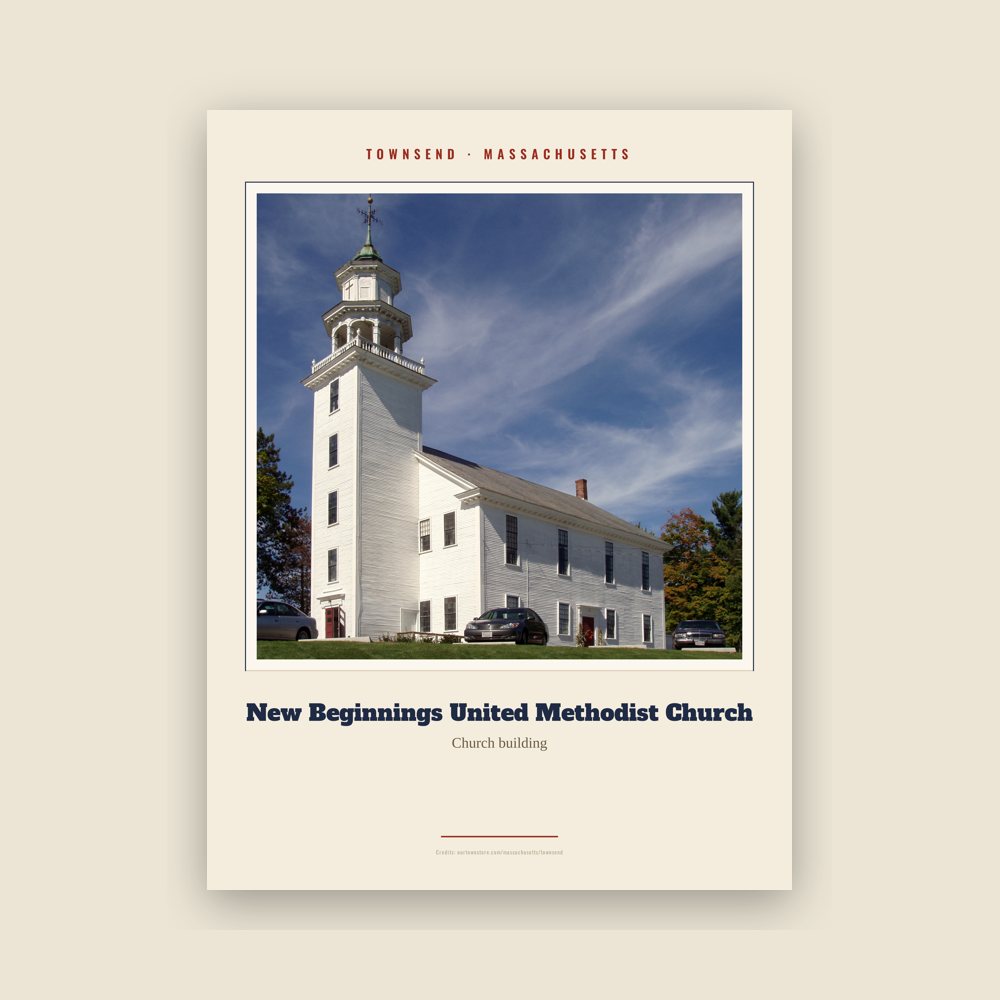 Townsend New Beginnings United Methodist Church Landmark Print