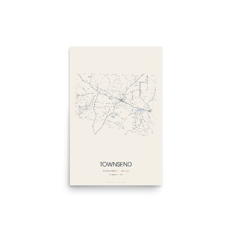 Townsend Street Map Poster · Linen