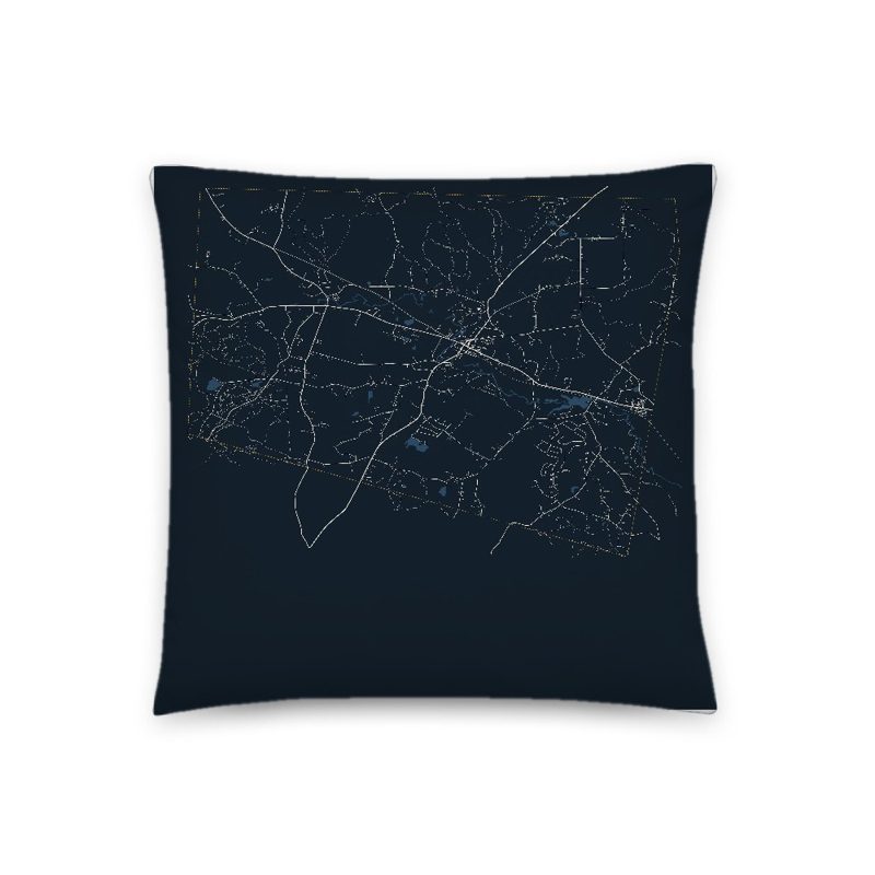 Townsend Map Throw Pillow