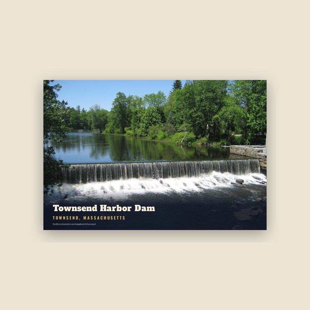Townsend Townsend Harbor Dam Postcard