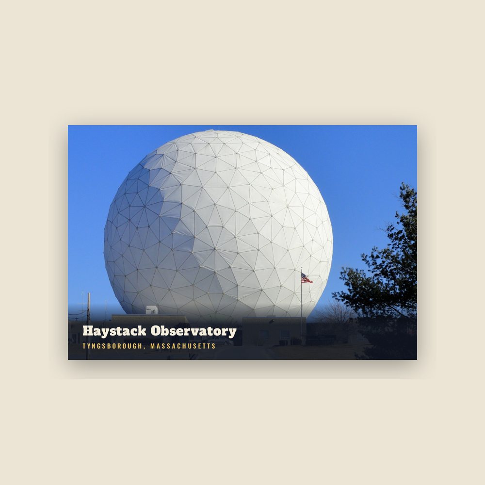 Tyngsborough Haystack Observatory Postcard