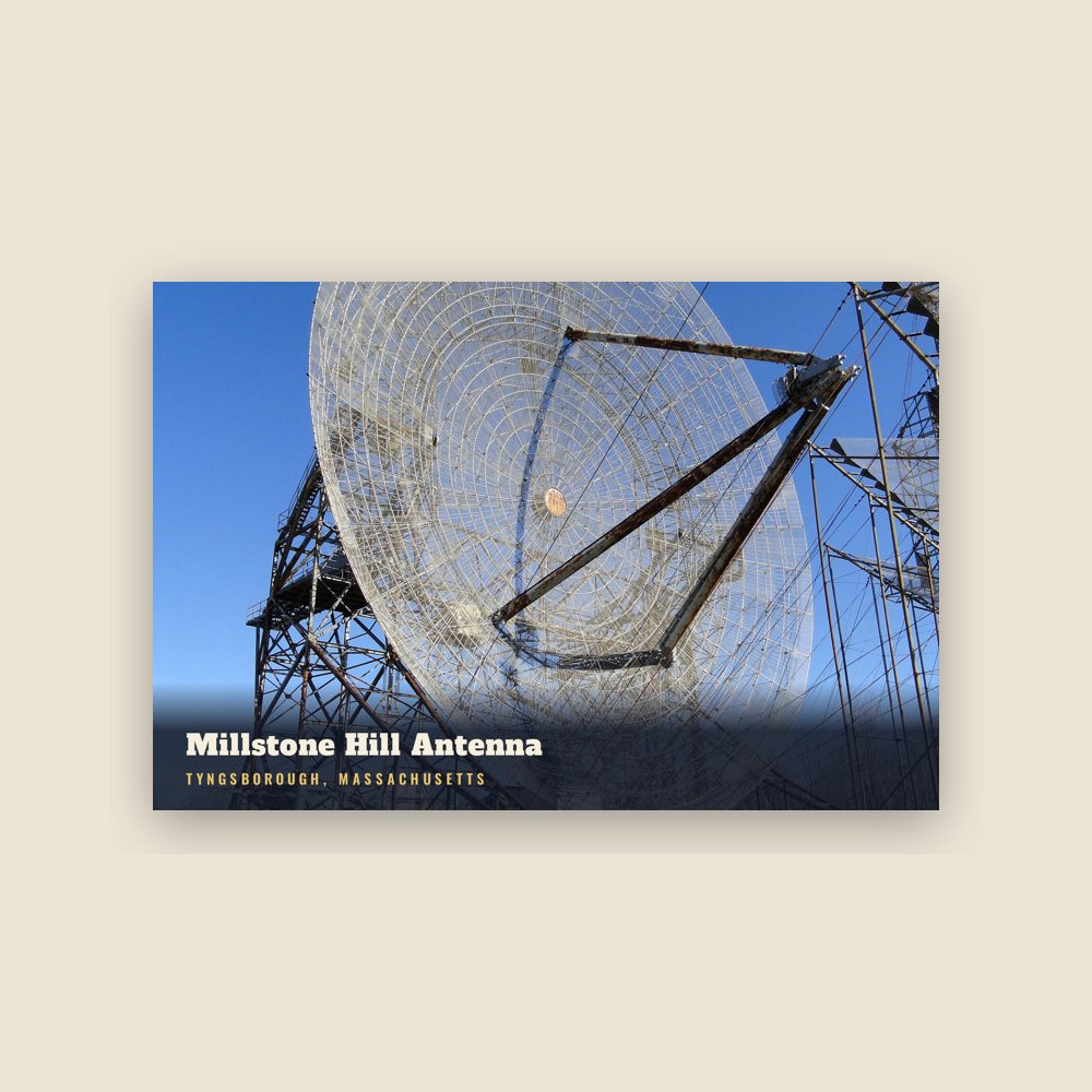 Tyngsborough Millstone Hill Antenna Postcard
