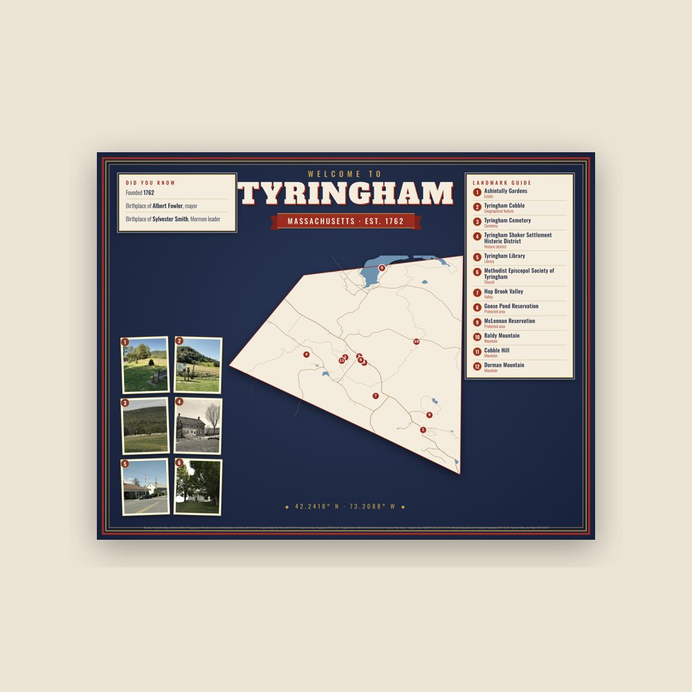 Tyringham Map Placemat