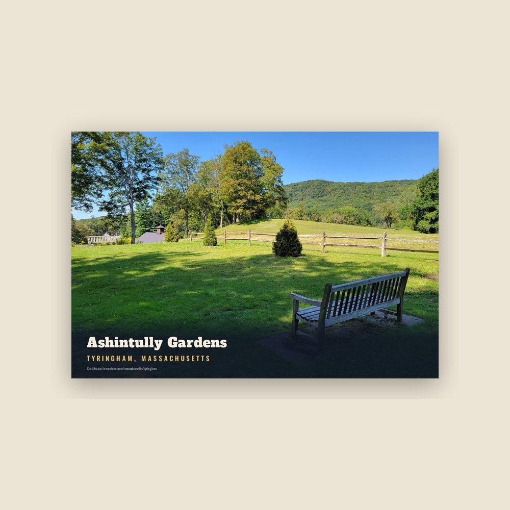 Tyringham Ashintully Gardens Postcard