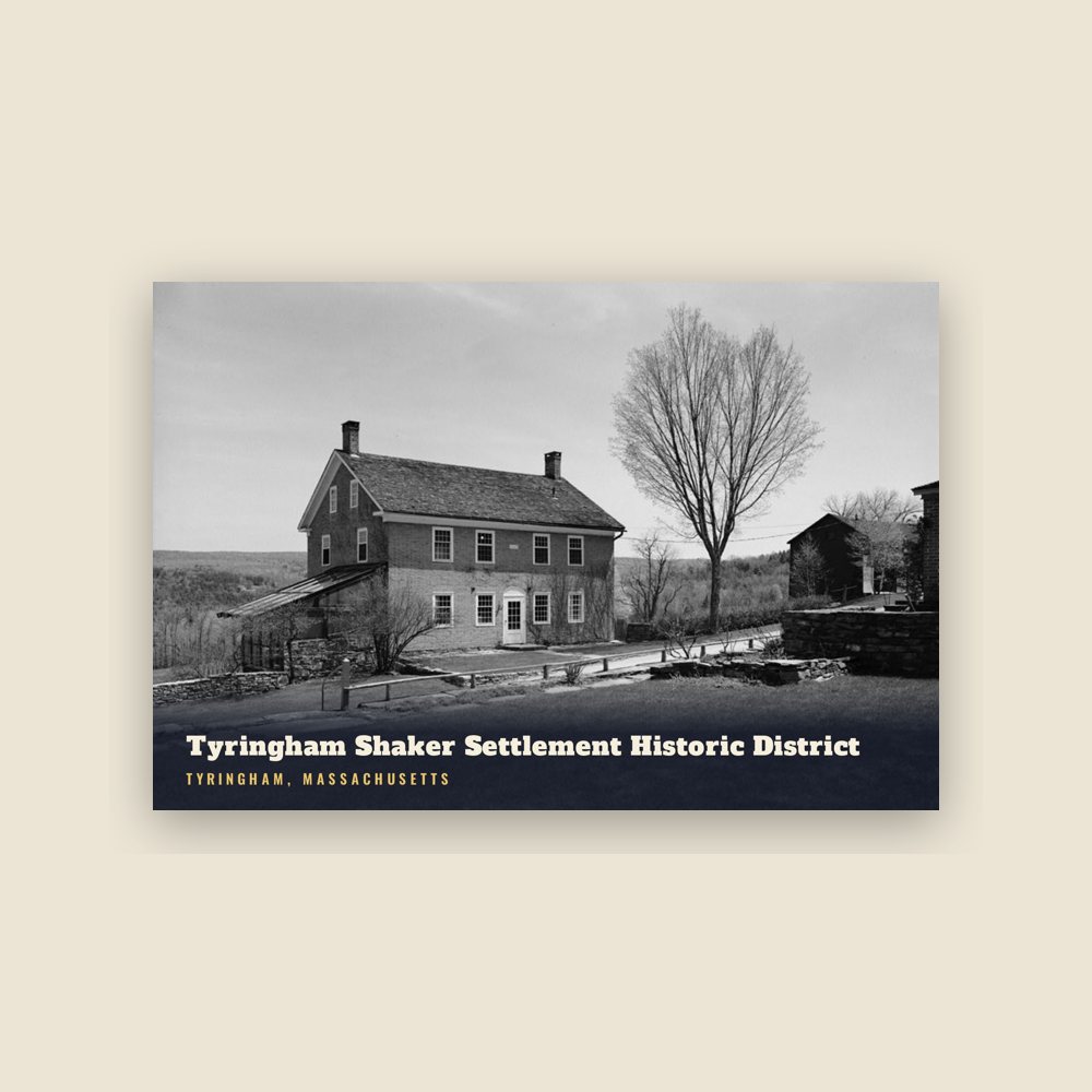 Tyringham Tyringham Shaker Settlement Historic District Postcard