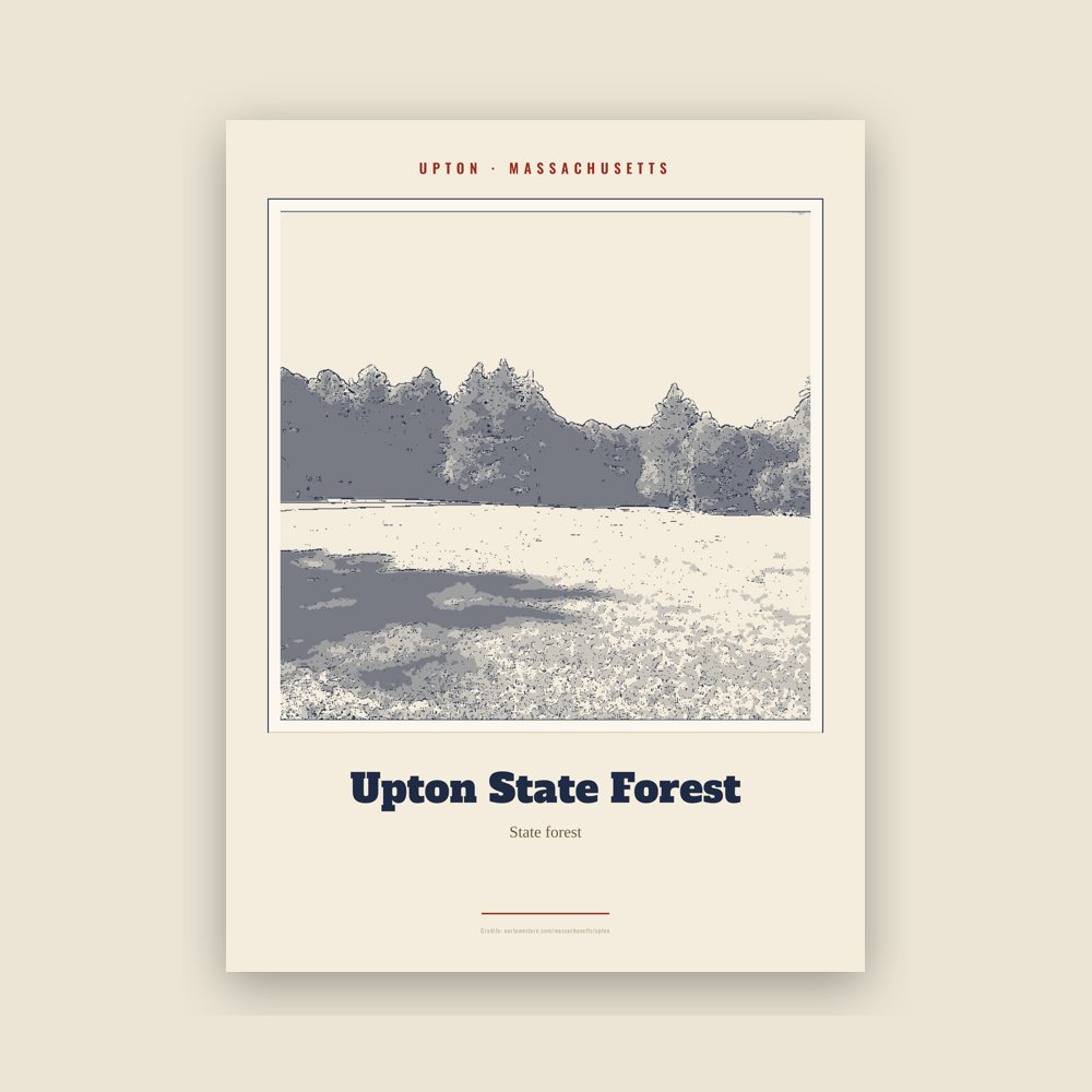 Upton Upton State Forest Landmark Print
