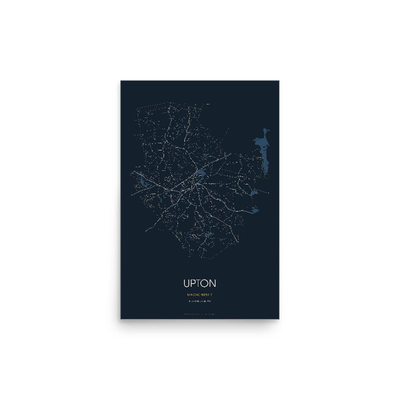 Upton Street Map Poster · Midnight