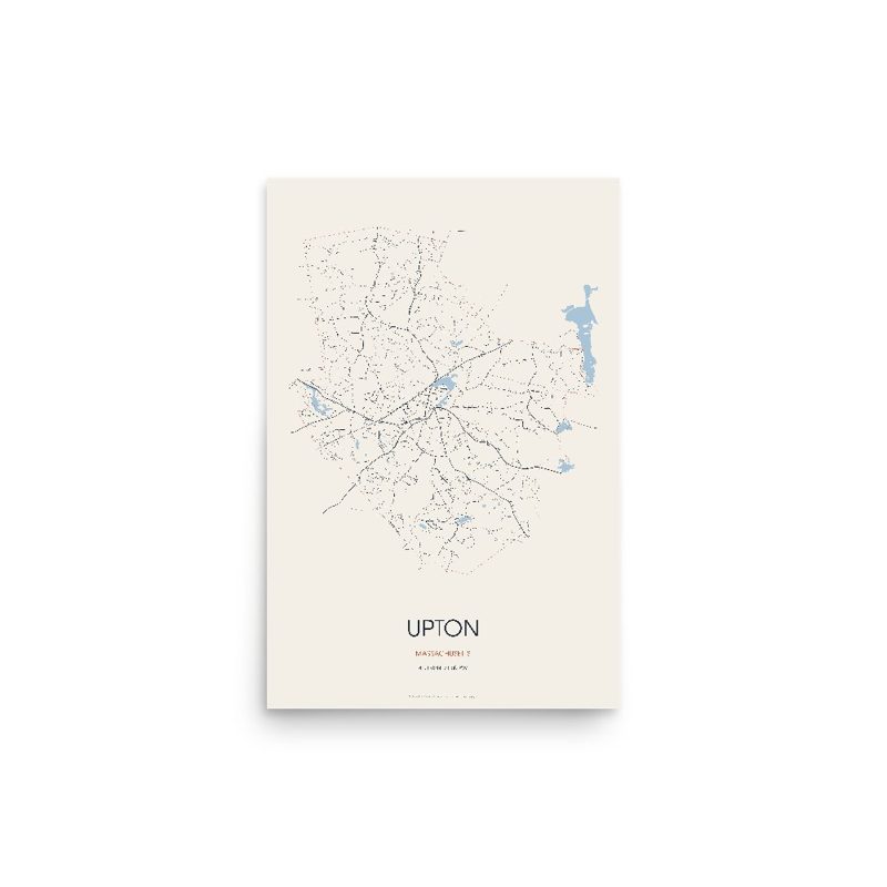 Upton Street Map Poster · Linen