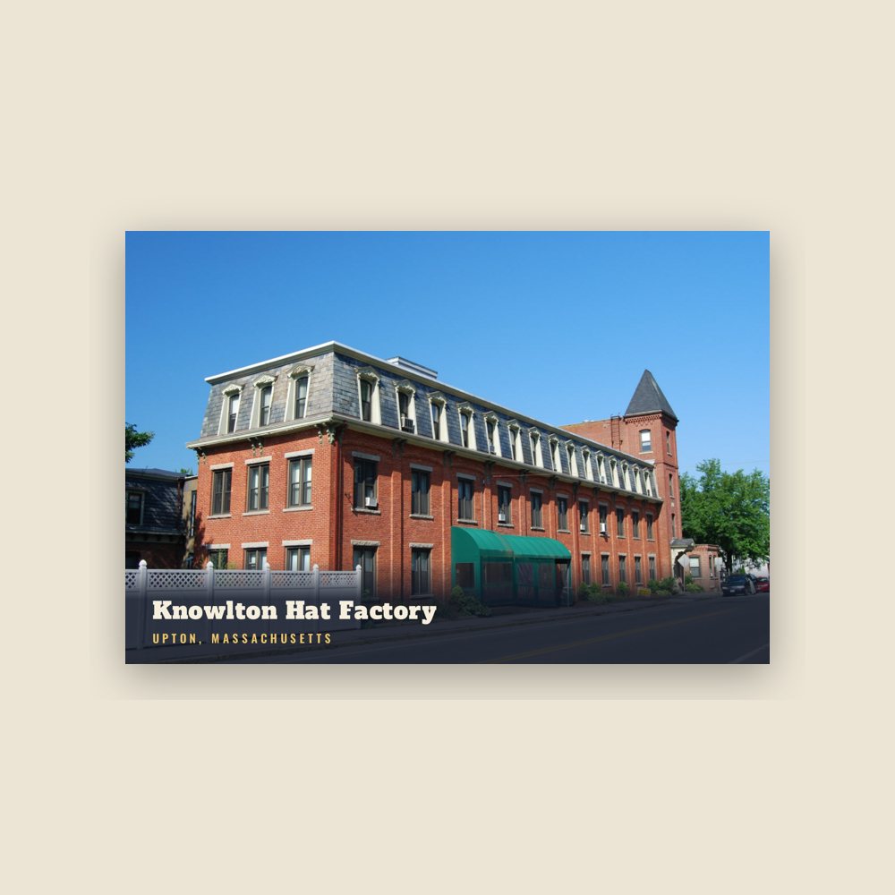 Upton Knowlton Hat Factory Postcard