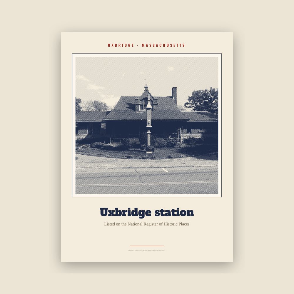 Uxbridge Uxbridge station Landmark Print