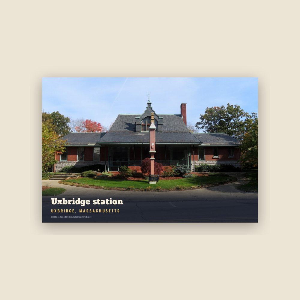 Uxbridge Uxbridge station Postcard