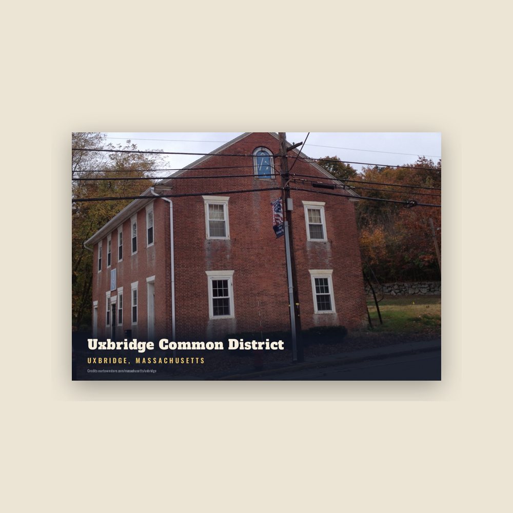 Uxbridge Uxbridge Common District Postcard