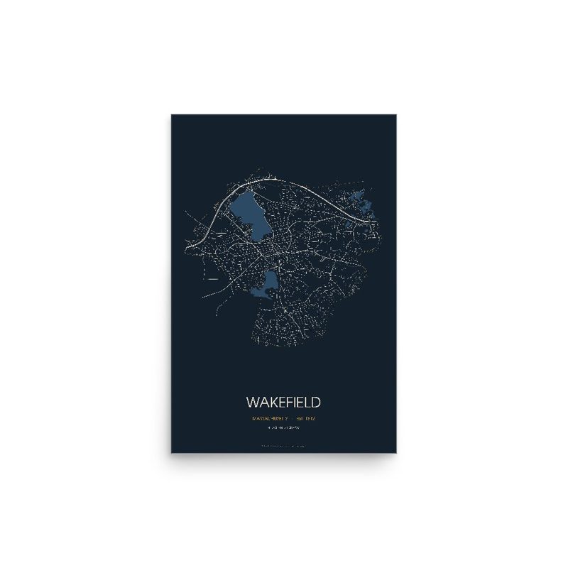 Wakefield Street Map Poster · Midnight