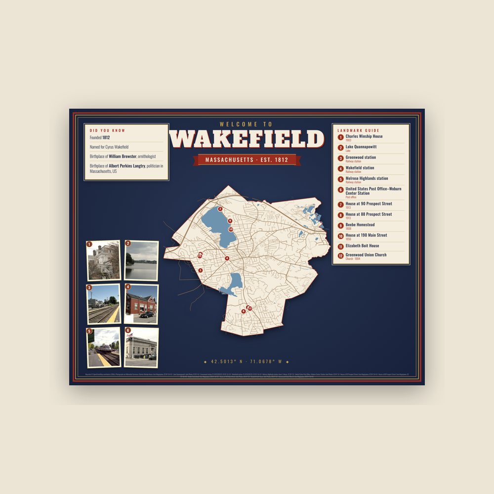 Wakefield Map Placemat