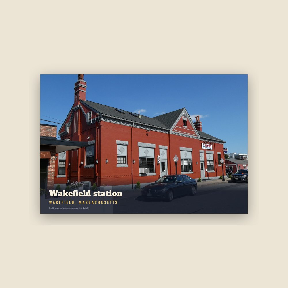 Wakefield Wakefield station Postcard