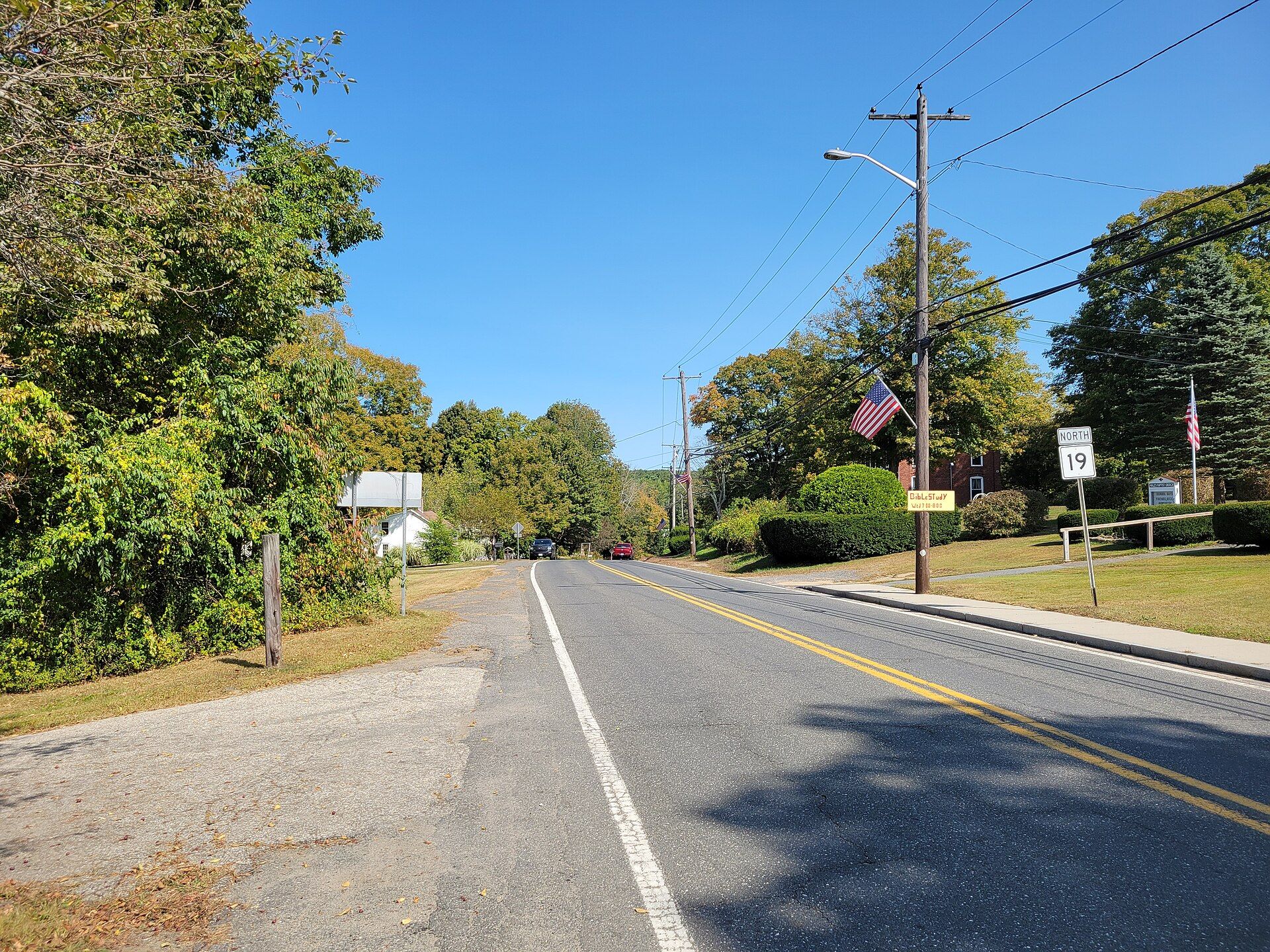 Massachusetts Route 19, Wales, Massachusetts