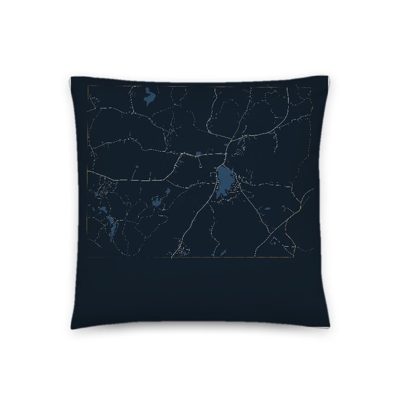 Wales Map Throw Pillow