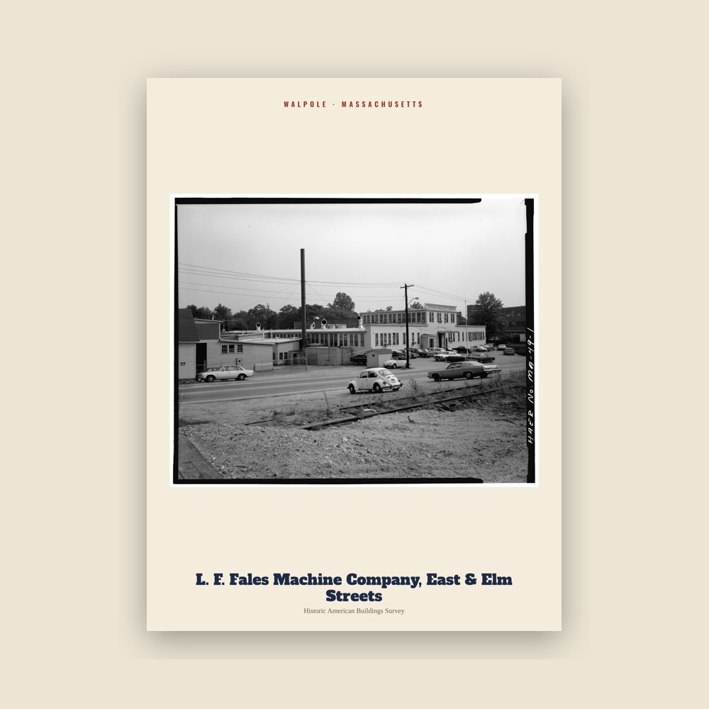 Walpole L. F. Fales Machine Company, East & Elm Streets Archive Print