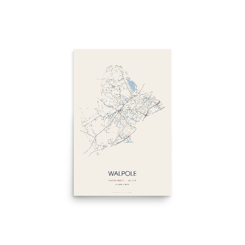 Walpole Street Map Poster · Linen