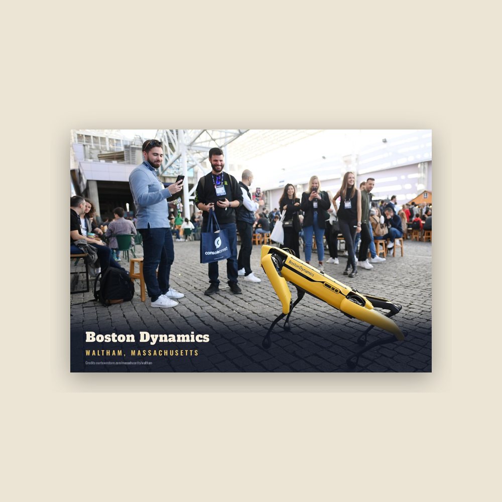 Waltham Boston Dynamics Postcard
