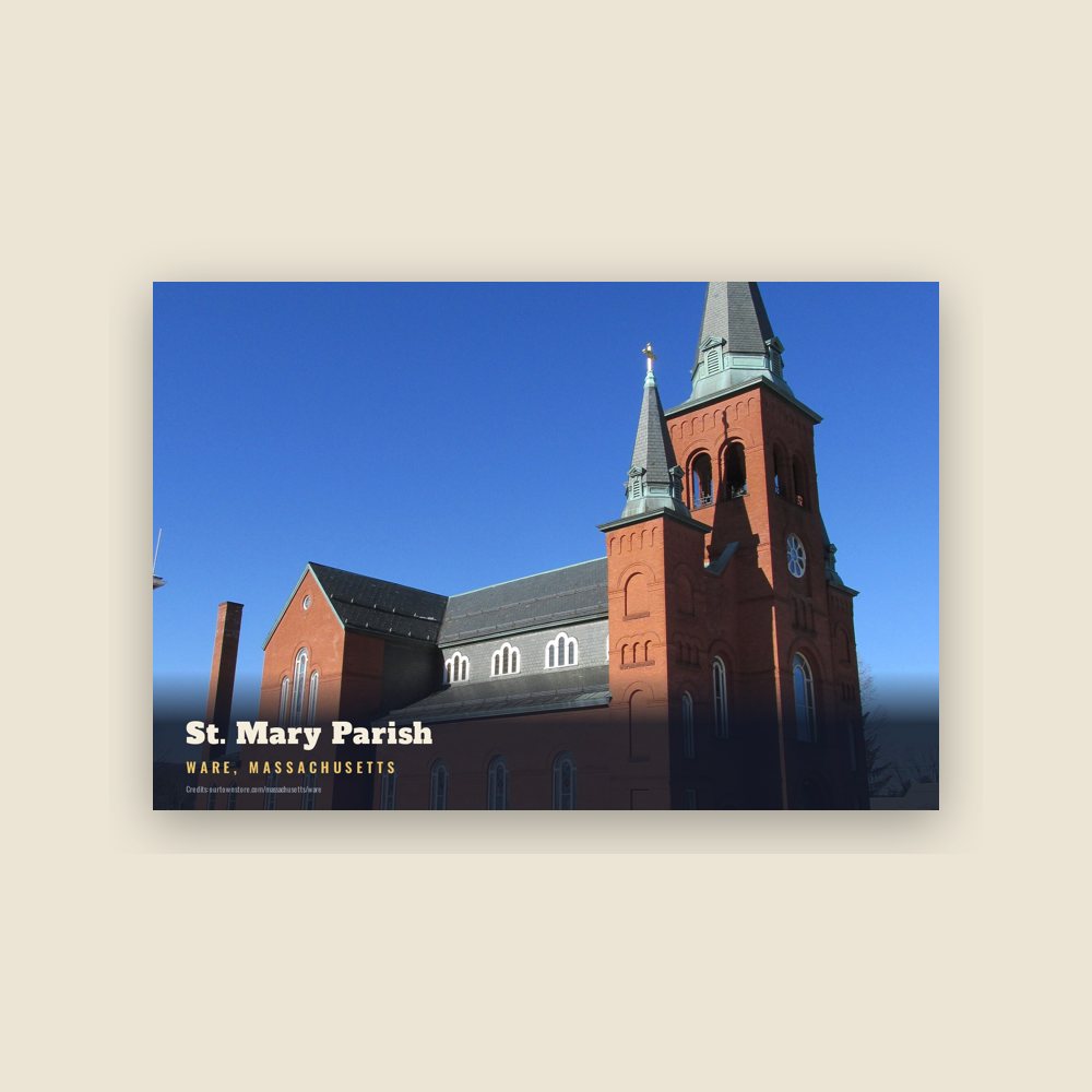 Ware St. Mary Parish Postcard