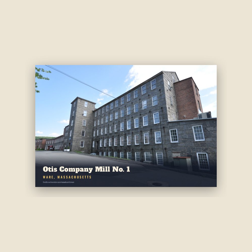 Ware Otis Company Mill No. 1 Postcard