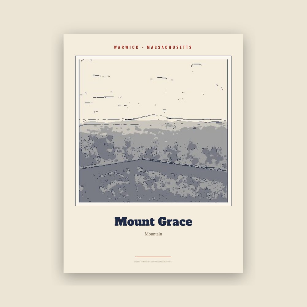 Warwick Mount Grace Landmark Print