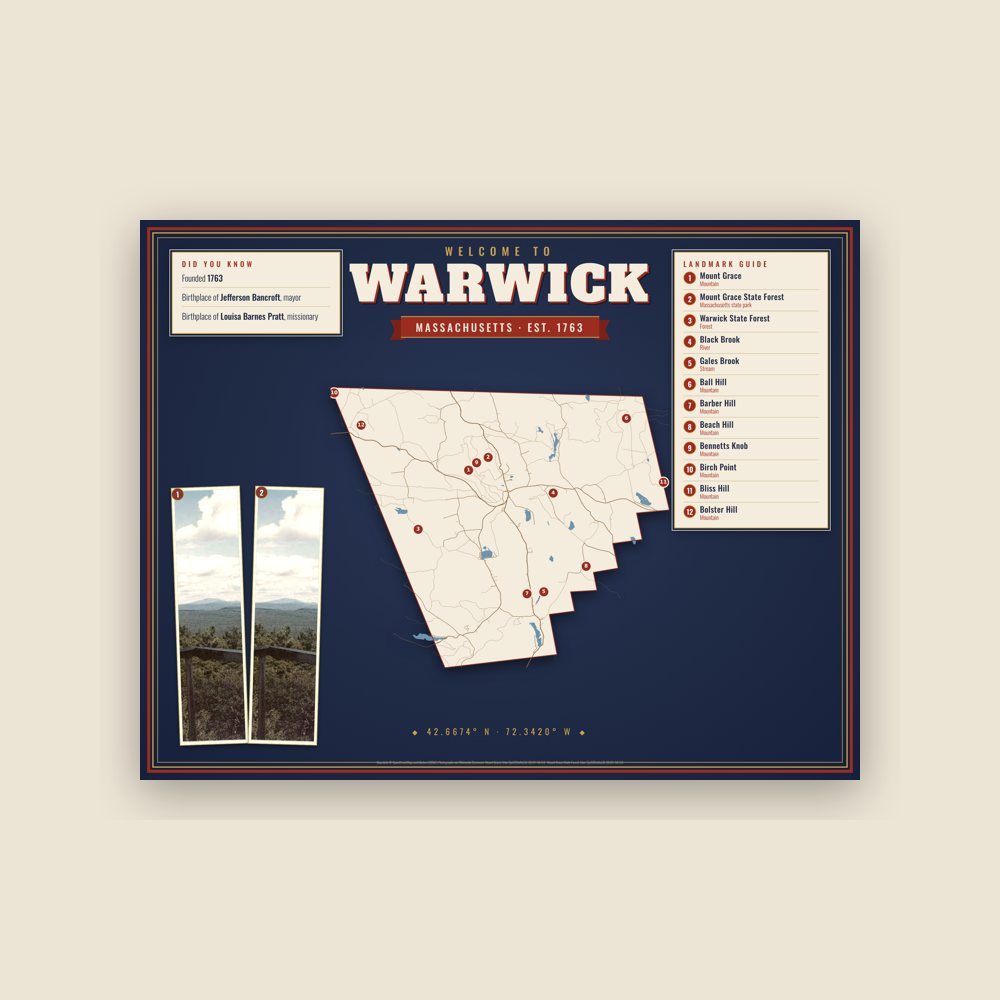 Warwick Map Placemat