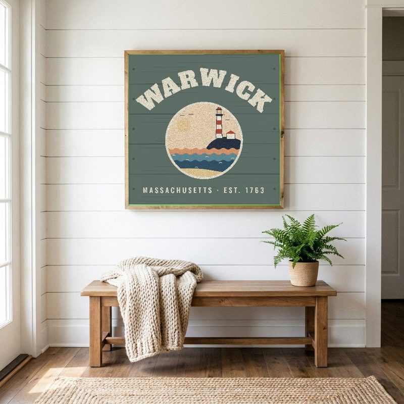 Warwick Hometown Wood Sign