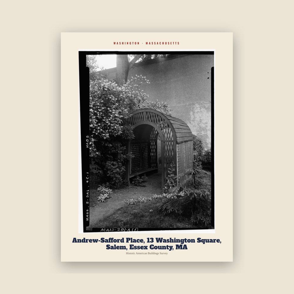 Washington Andrew-Safford Place, 13 Washington Square, Salem, Essex County, MA Archive Print