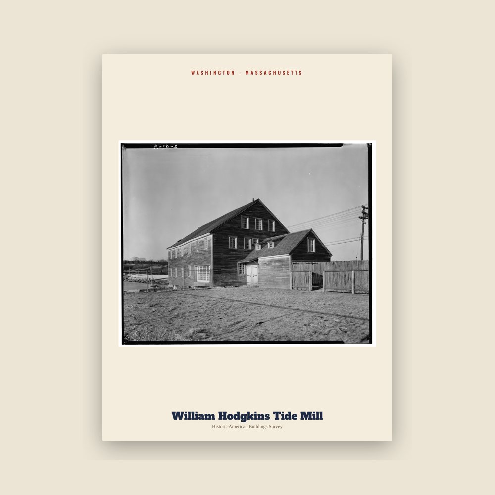 Washington William Hodgkins Tide Mill Archive Print