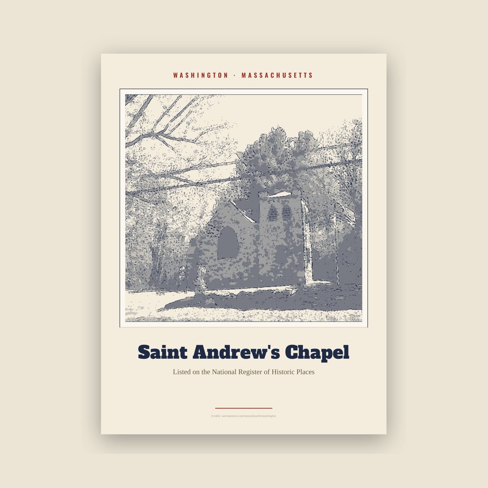 Washington Saint Andrew's Chapel Landmark Print