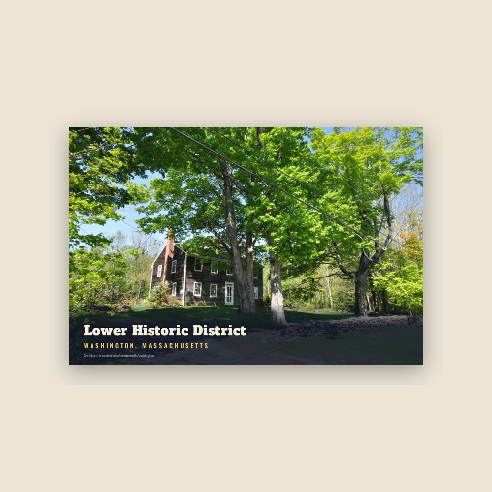 Washington Lower Historic District Postcard