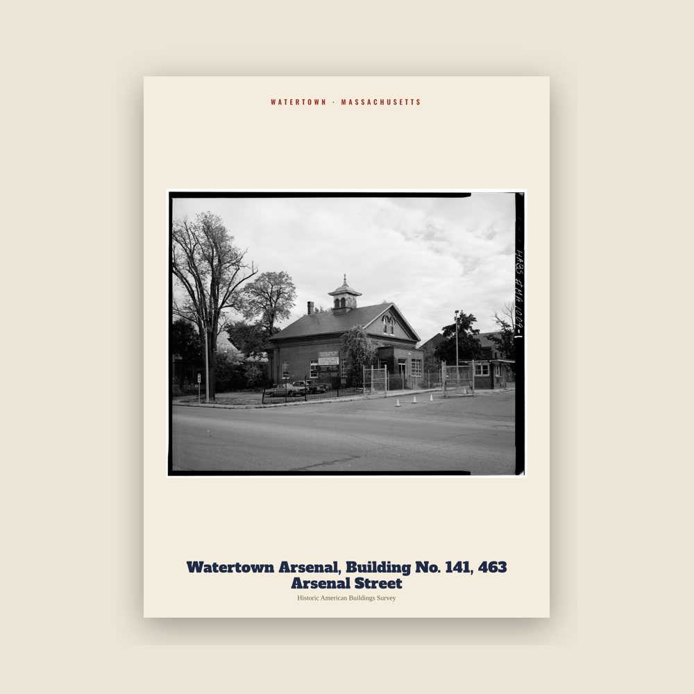 Watertown Watertown Arsenal, Building No. 141, 463 Arsenal Street Archive Print