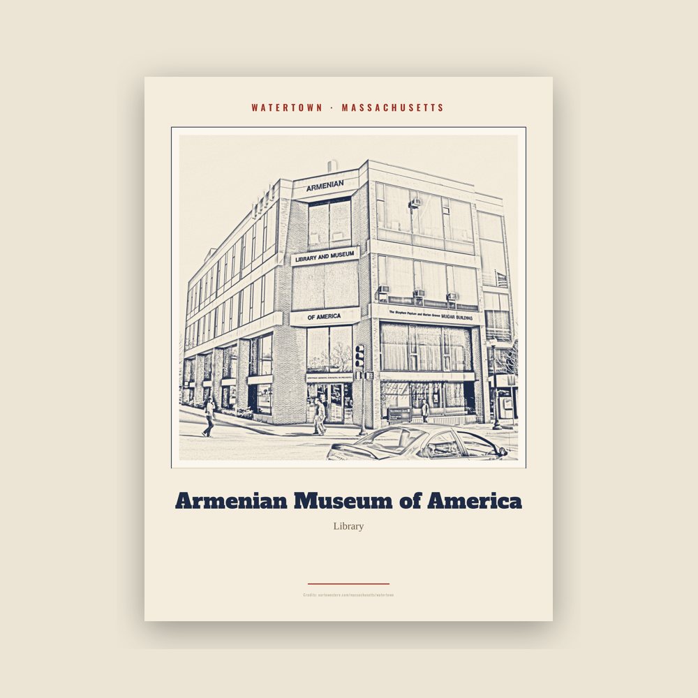 Watertown Armenian Museum of America Landmark Print