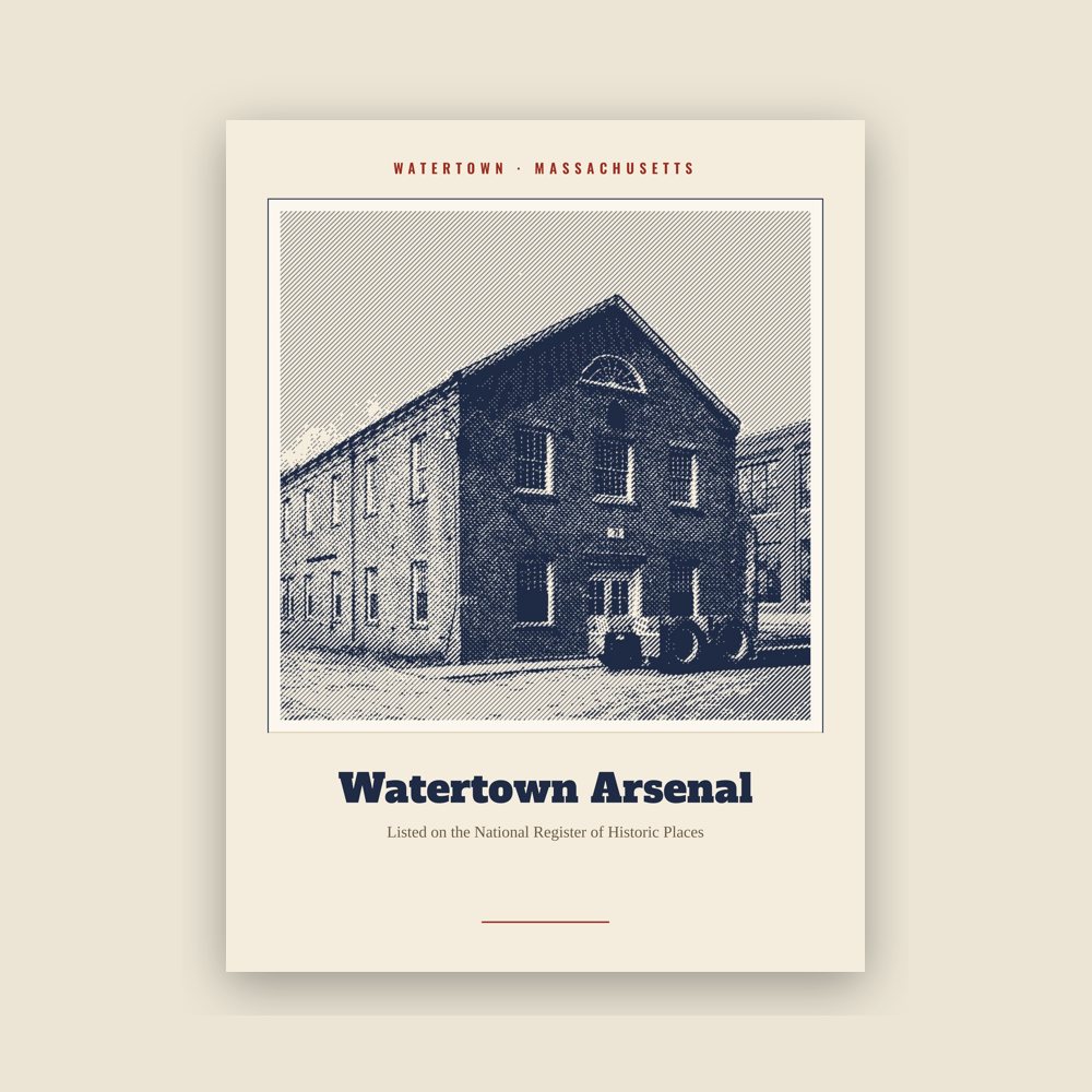 Watertown Watertown Arsenal Landmark Print