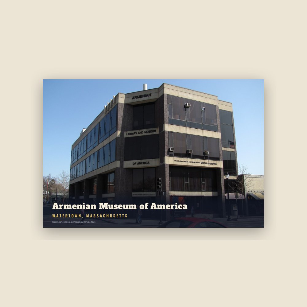 Watertown Armenian Museum of America Postcard