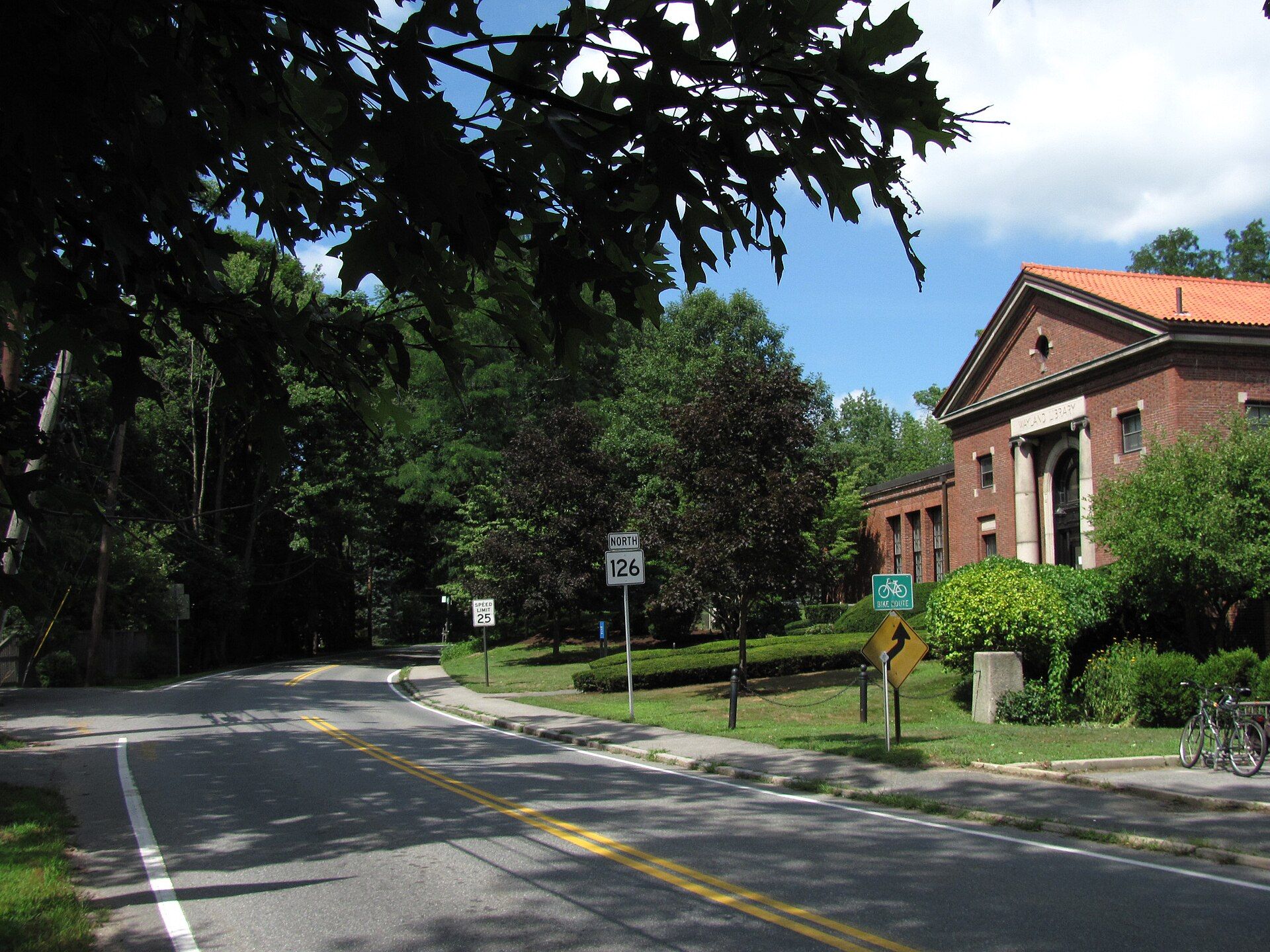 Massachusetts Route 126, Wayland, Massachusetts