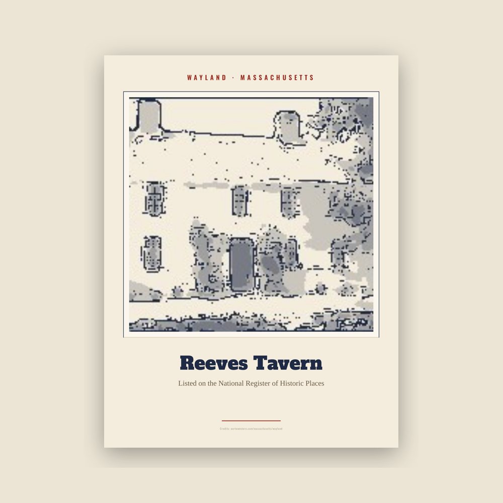 Wayland Reeves Tavern Landmark Print