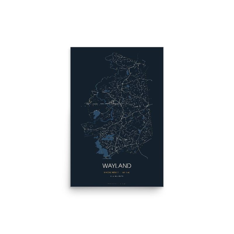 Wayland Street Map Poster · Midnight