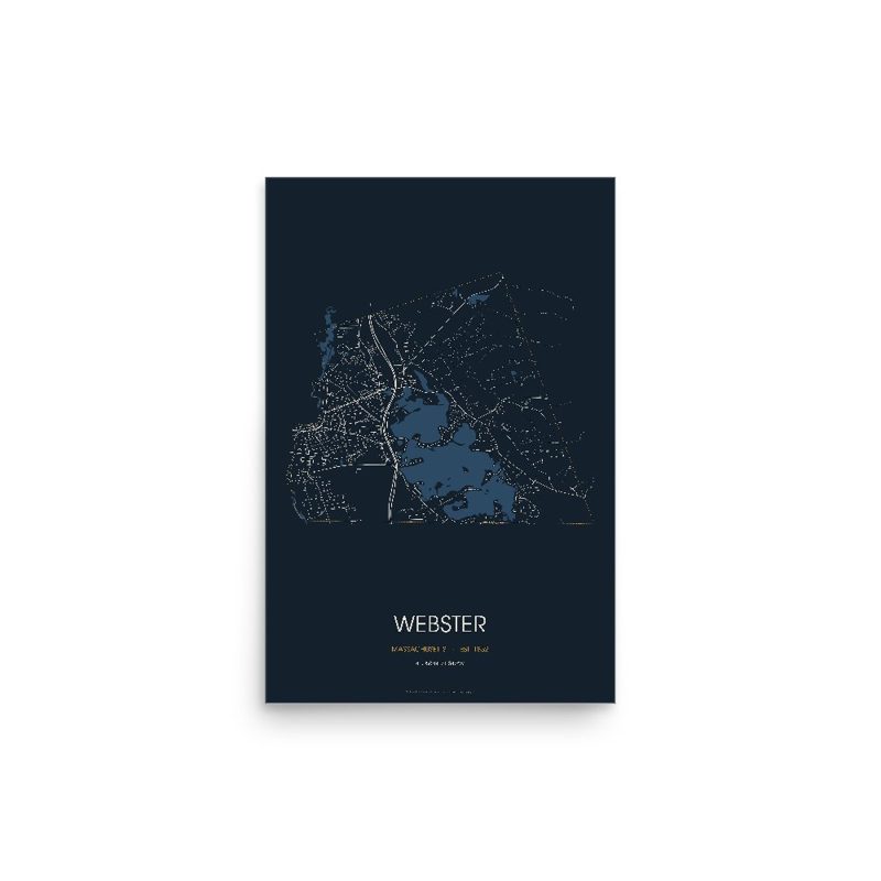 Webster Street Map Poster · Midnight