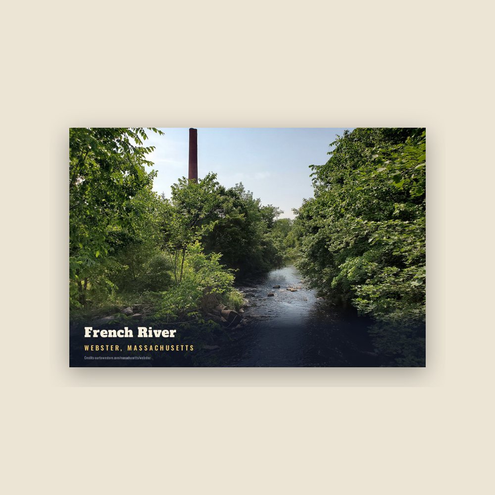 Webster French River Postcard