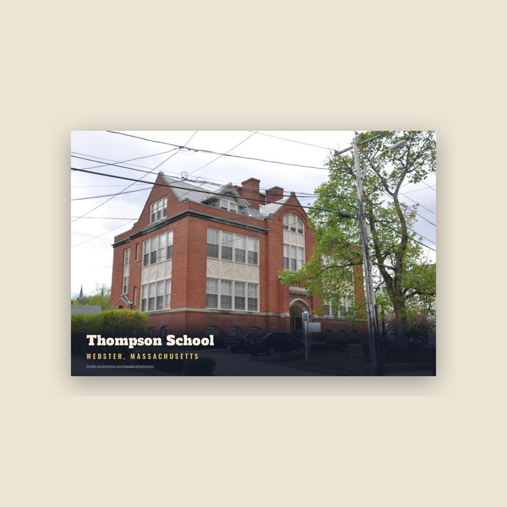 Webster Thompson School Postcard
