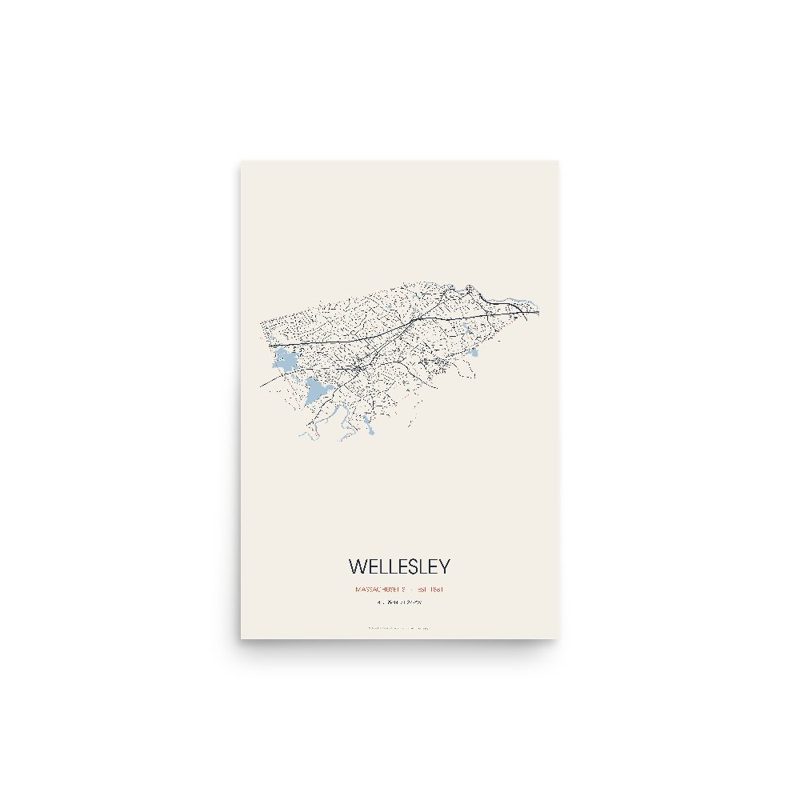Wellesley Street Map Poster · Linen