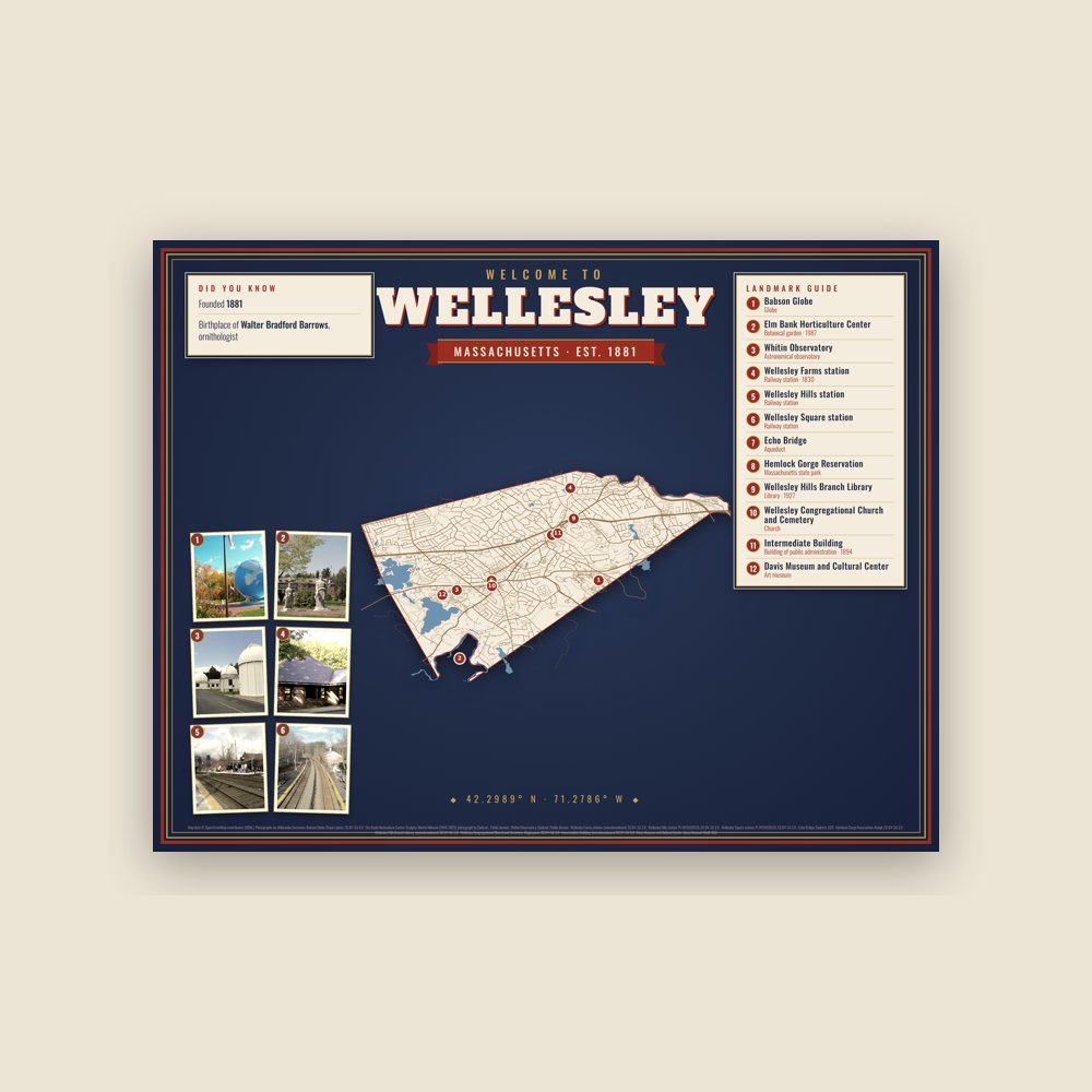 Wellesley Map Placemat