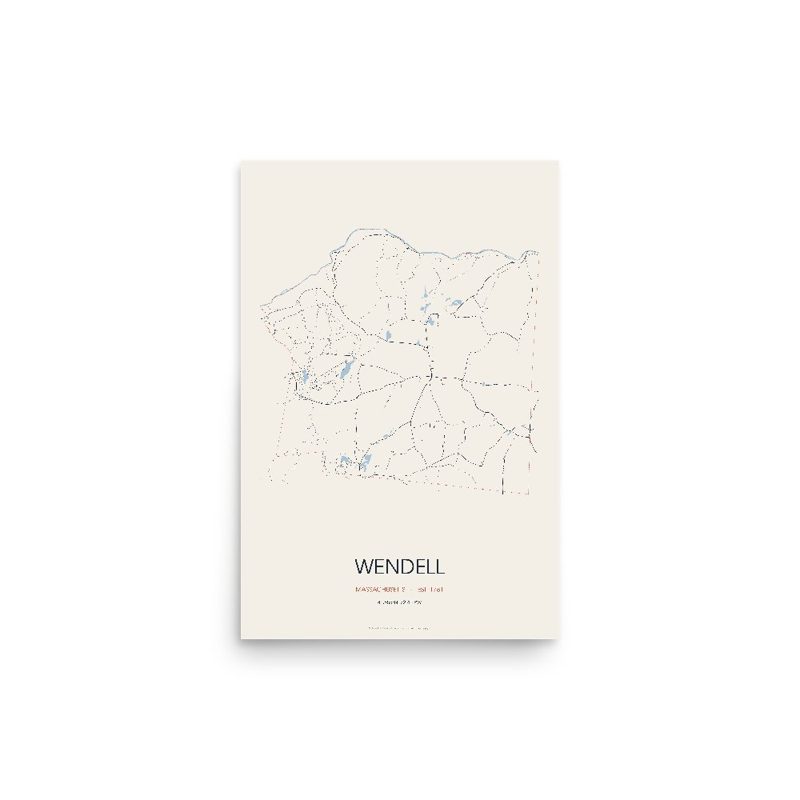 Wendell Street Map Poster · Linen