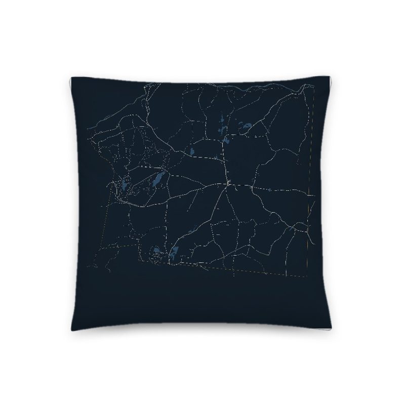 Wendell Map Throw Pillow